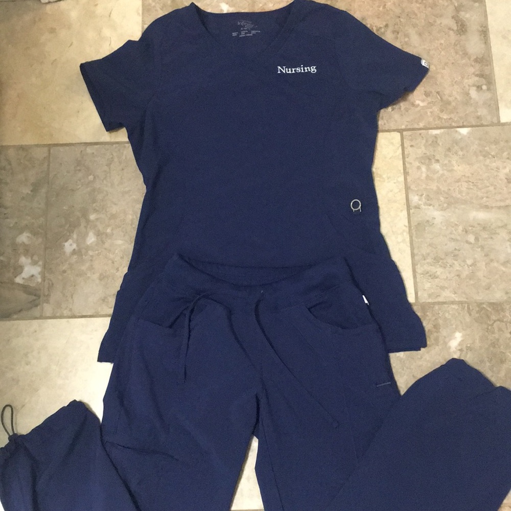 Infinity scrubs Navy blue set